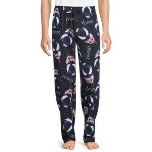 Marvel Mens Venom Face All Over Print Pajama Sleep Pants New With Tags